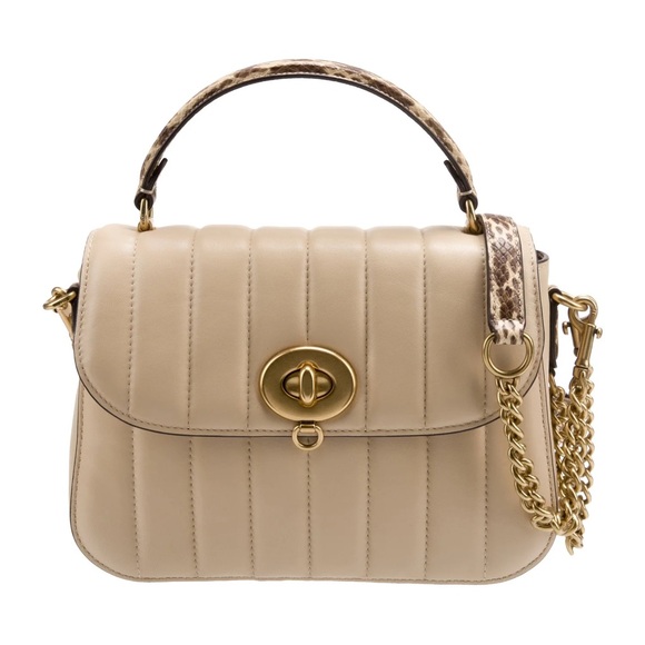 Coach Handbags - COACH x Jennifer Lopez Marley Top Handle Quilted Leather Bag